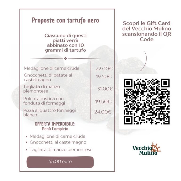 Benvenuto nella stagione Tartufosa! 🖤