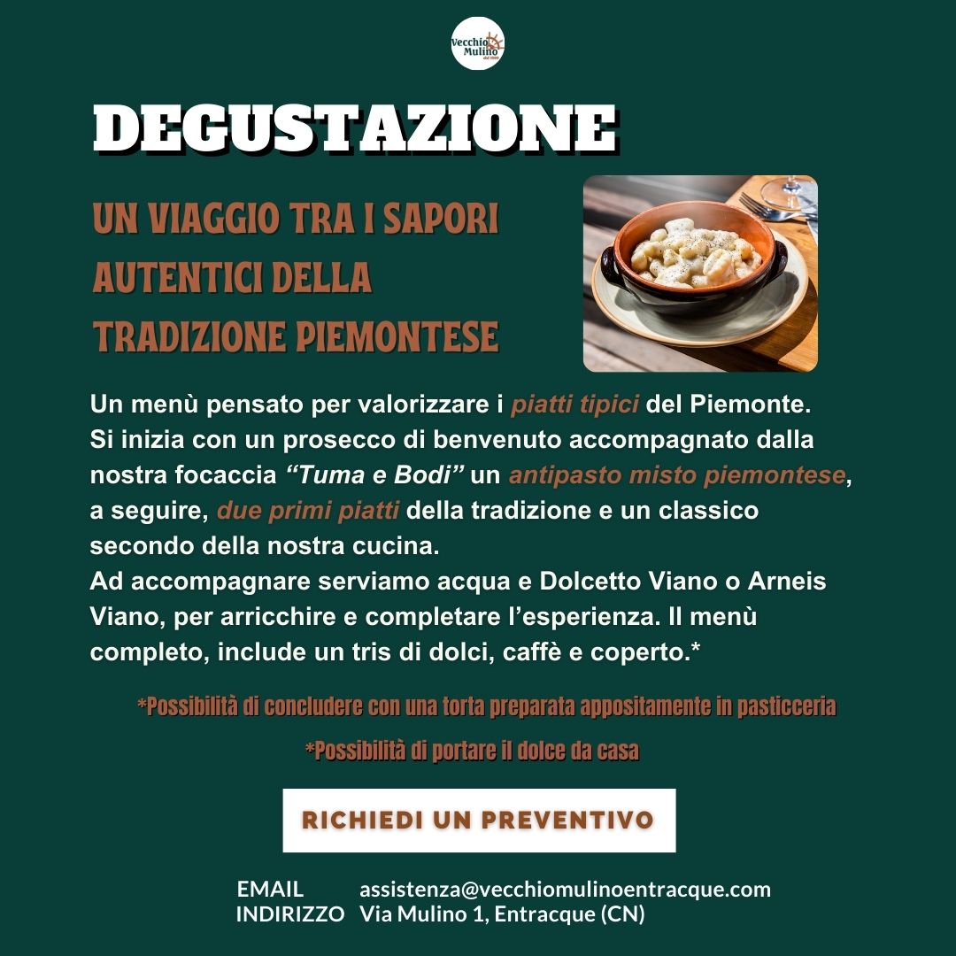DegustazioneUn viaggio tra i sapori autentici della tradizione piemontese